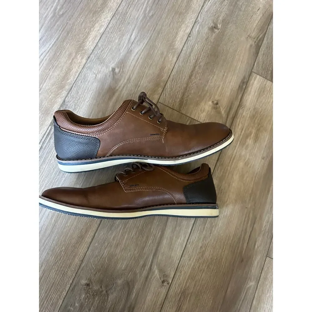 Nunn Bush Hyde II Brown Derby Shoes size 12